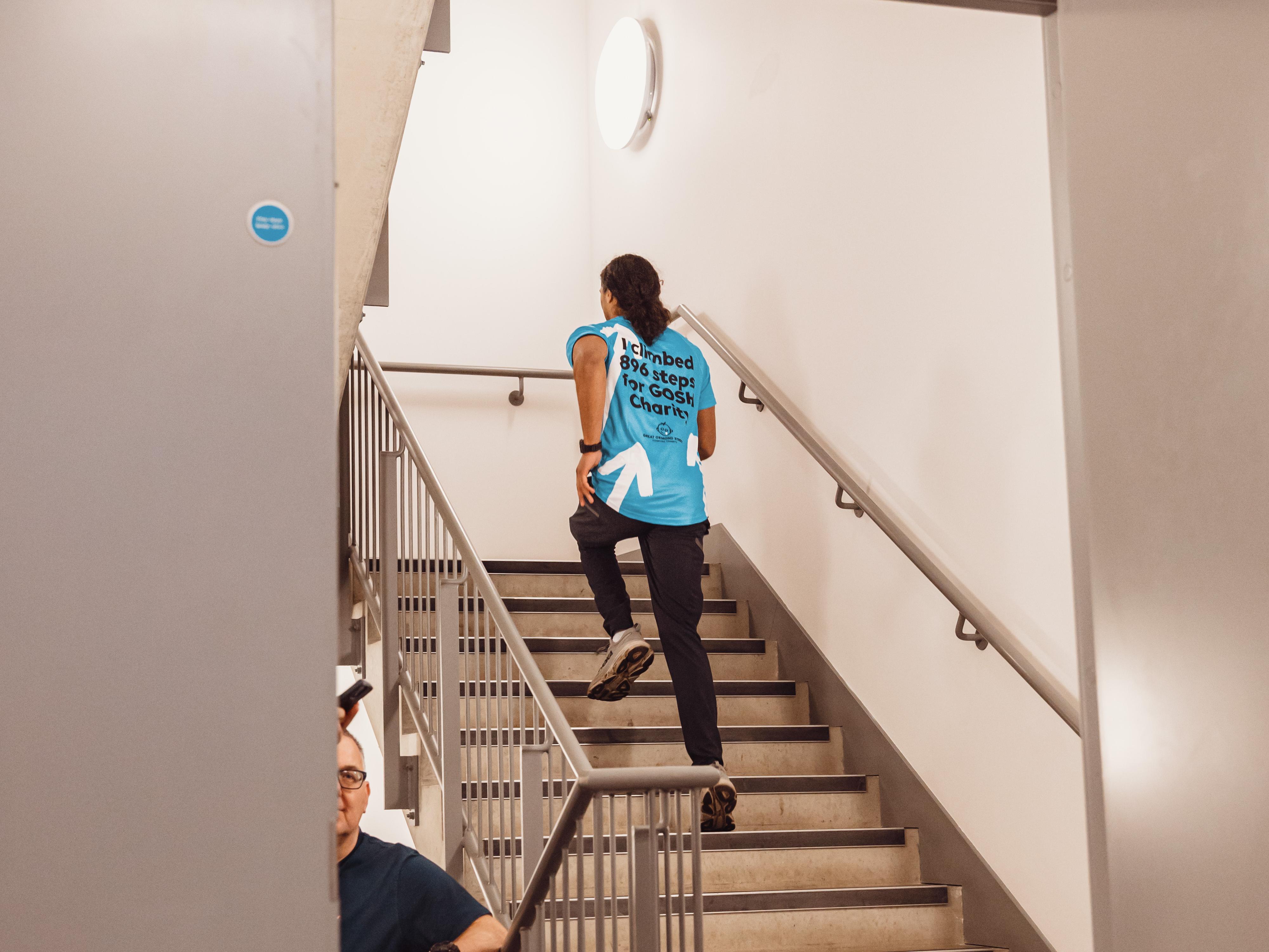 Walkie Talkie Tower Climb 2025 participant stair running